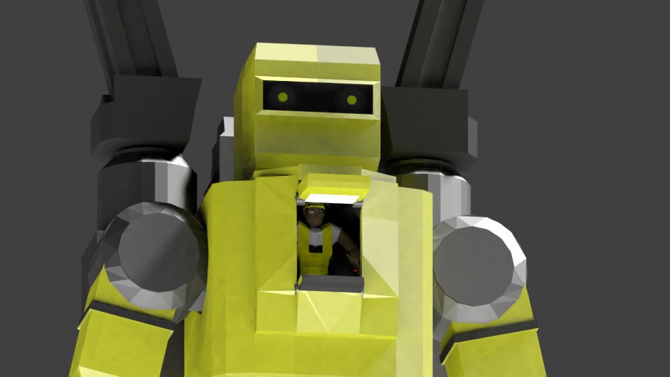 Low Poly Construction Mech -Adjutor preview image 3